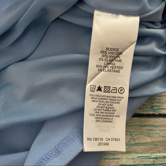 FOREVER NEW Women Midi Fit & Flare Sleeveless Sky Blue Dress Size 2 AUS 6 - Picture 7 of 9